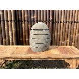 Crated Heavy Stone Outdoor Lantern (Please Note Each Is Individually Made Therefore Every One Is Dif