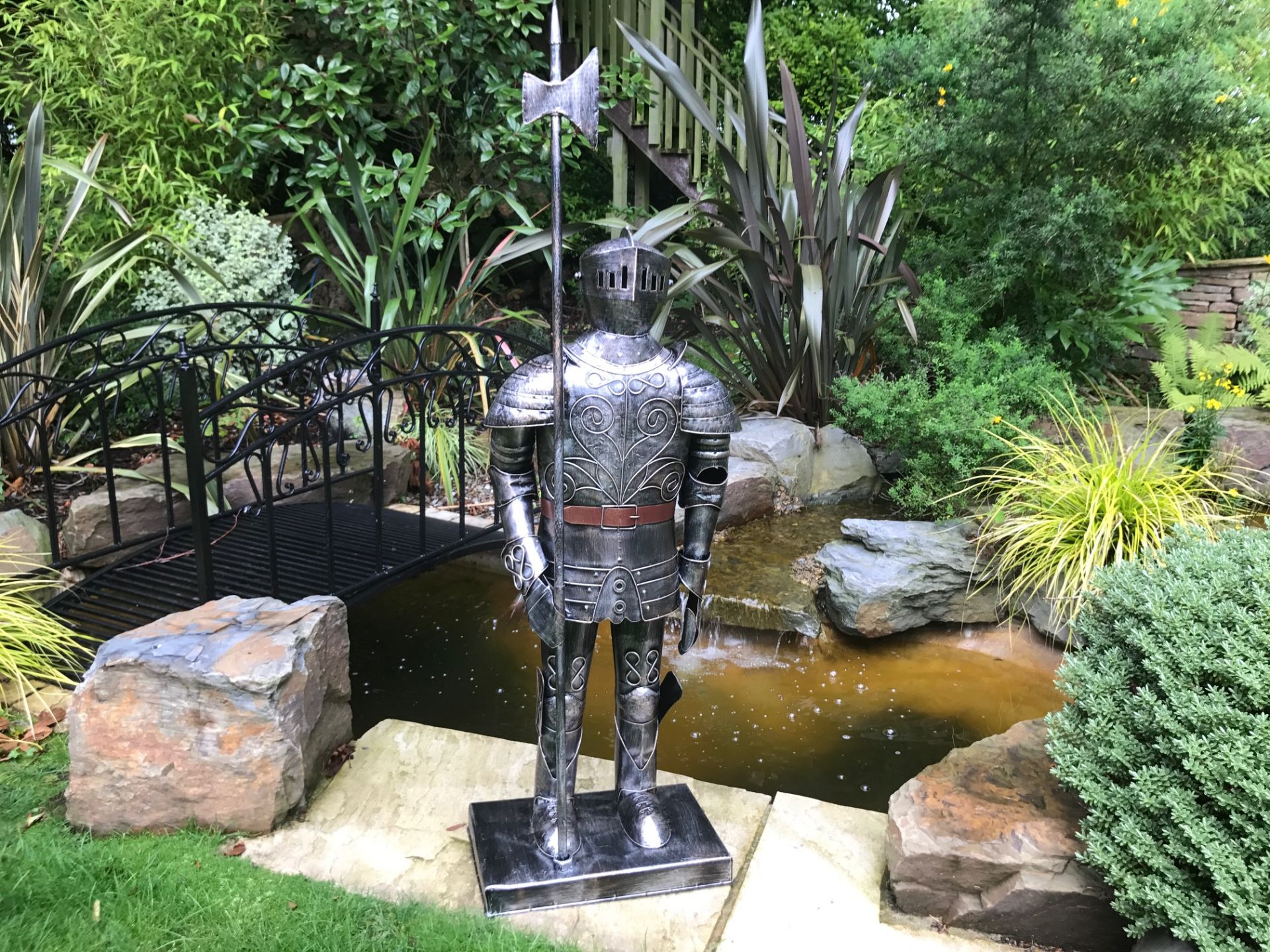 Large Metal Suit Of Armour