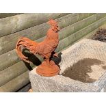 Cast Iron Rusty Cockerel