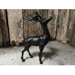 Cast Iron Deer Statue