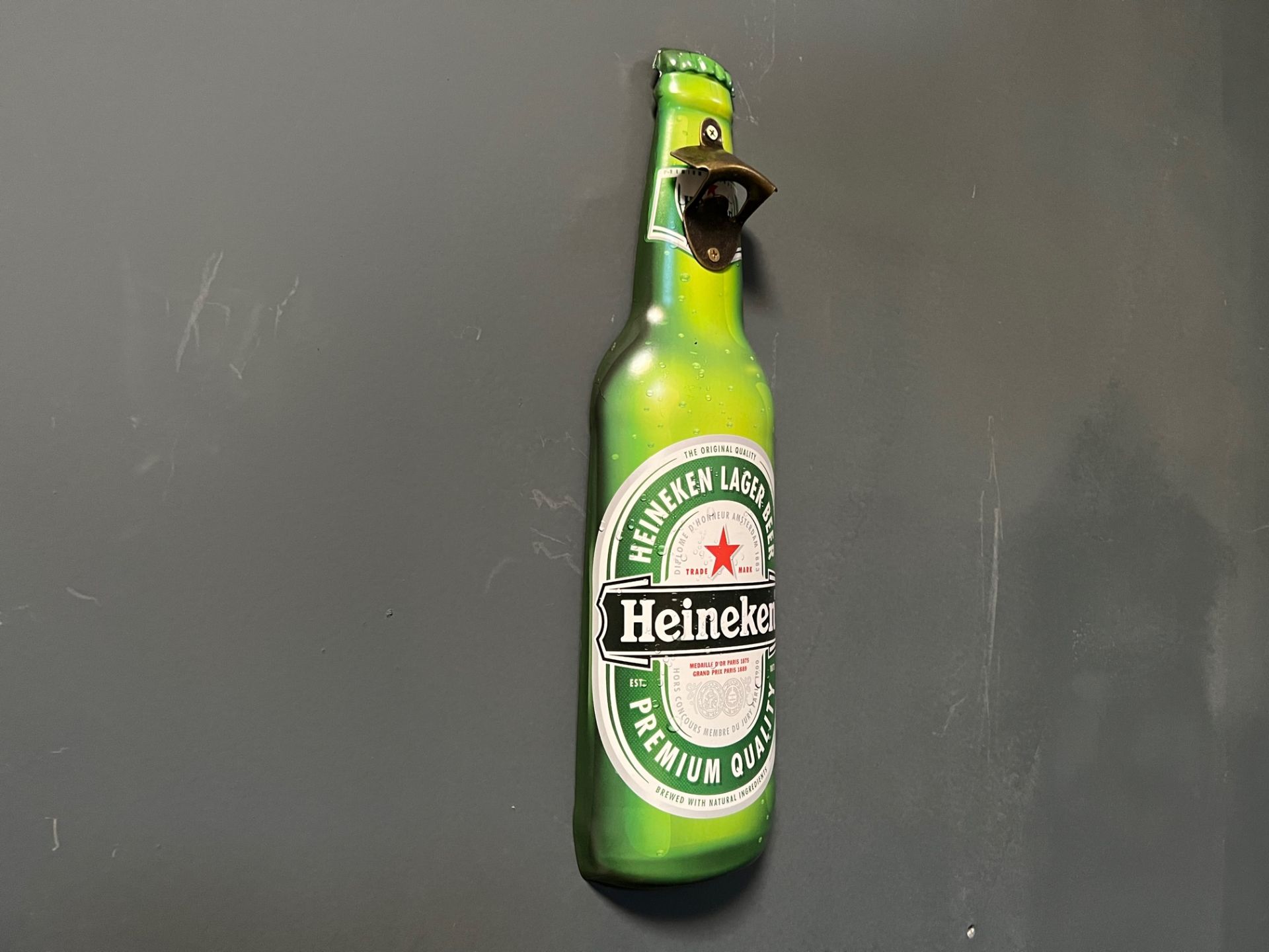 Large Heineken Bottle Opener/Wall Sign (45cm) - Bild 2 aus 2