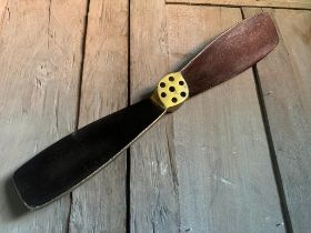 Heavy Metal Decorative Aeroplane Propeller In Black And Brass Finish