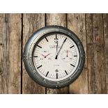 New Boxed Vintage Silver Industrial Style Geneva Chronograph Wall Clock