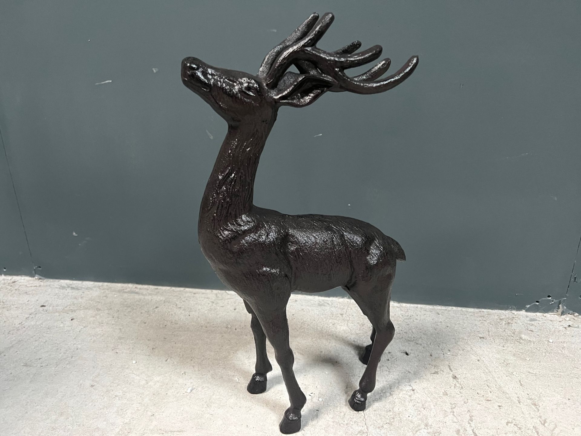 Cast Iron Deer Statue