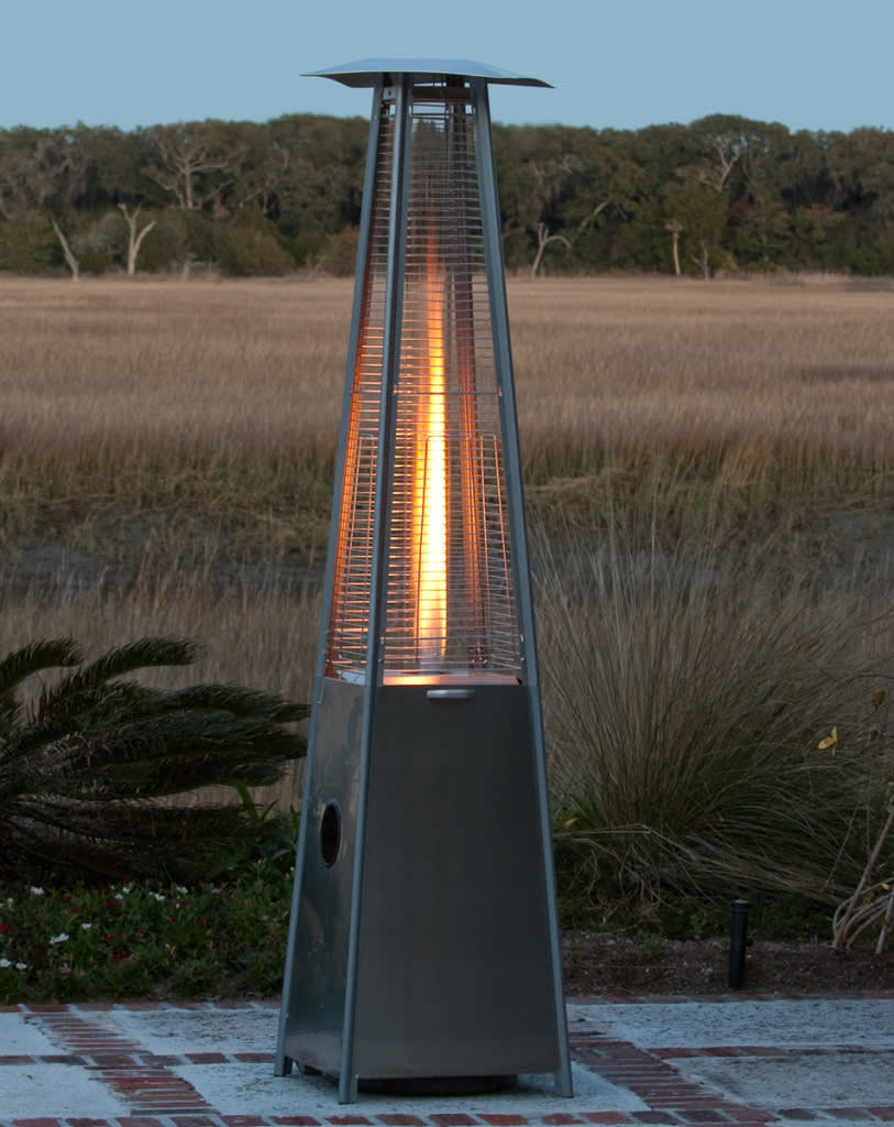 Brand New Boxed Commercial Pyramid Patio Heater (Approx 2.3M Tall X 50cm Wide X 50cm Deep)