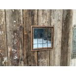 New Boxed Square Vintage Industrial Framed Metal Jail Mirror