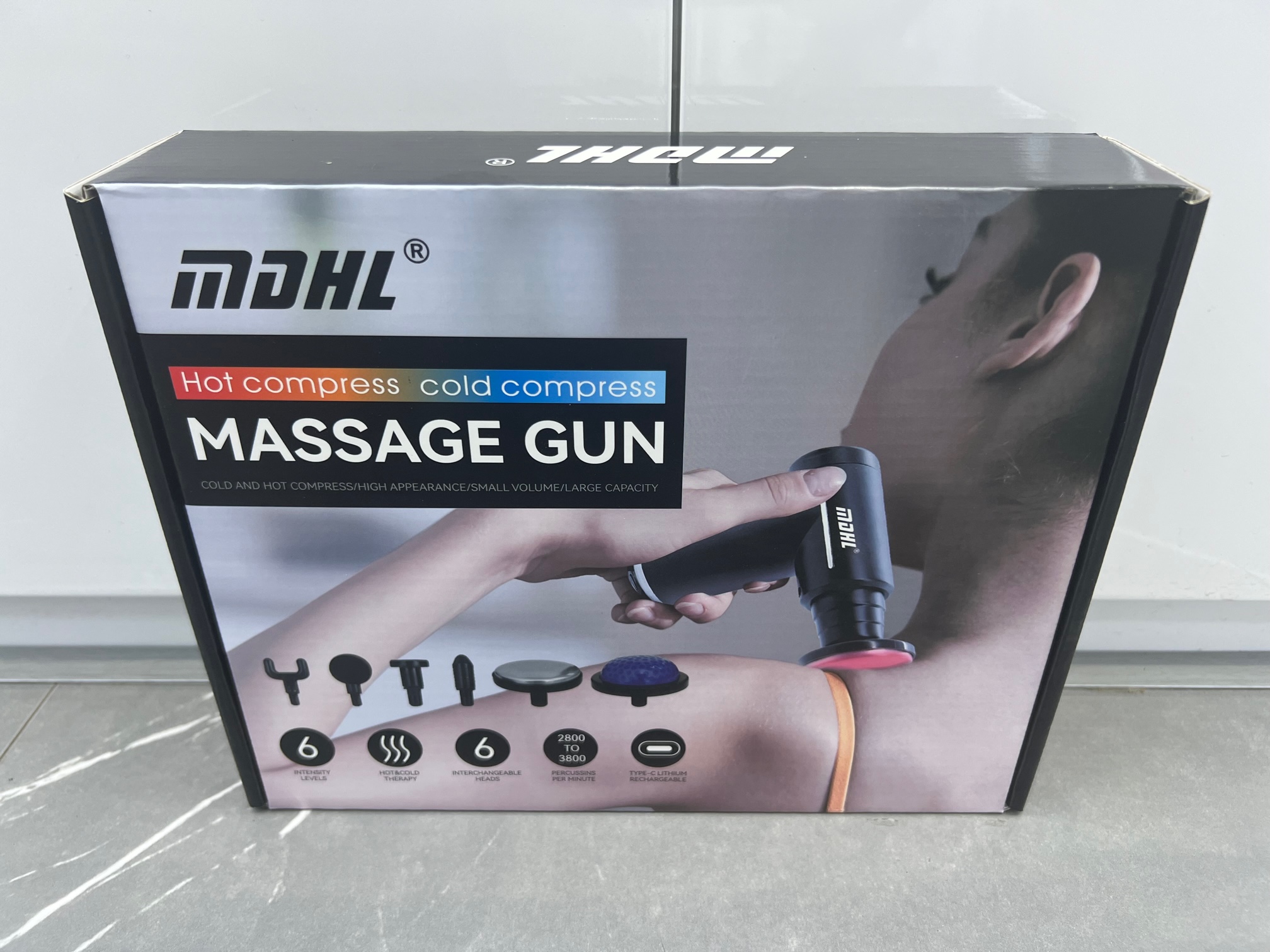 5 X Boxed New 6Gear Hot/Cold Therapy Massage Guns