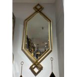 New Boxed Large 1.5M Decorative Gold Wall Mirror