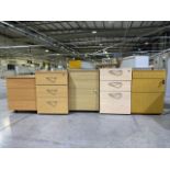 Wooden Drawer Units x5