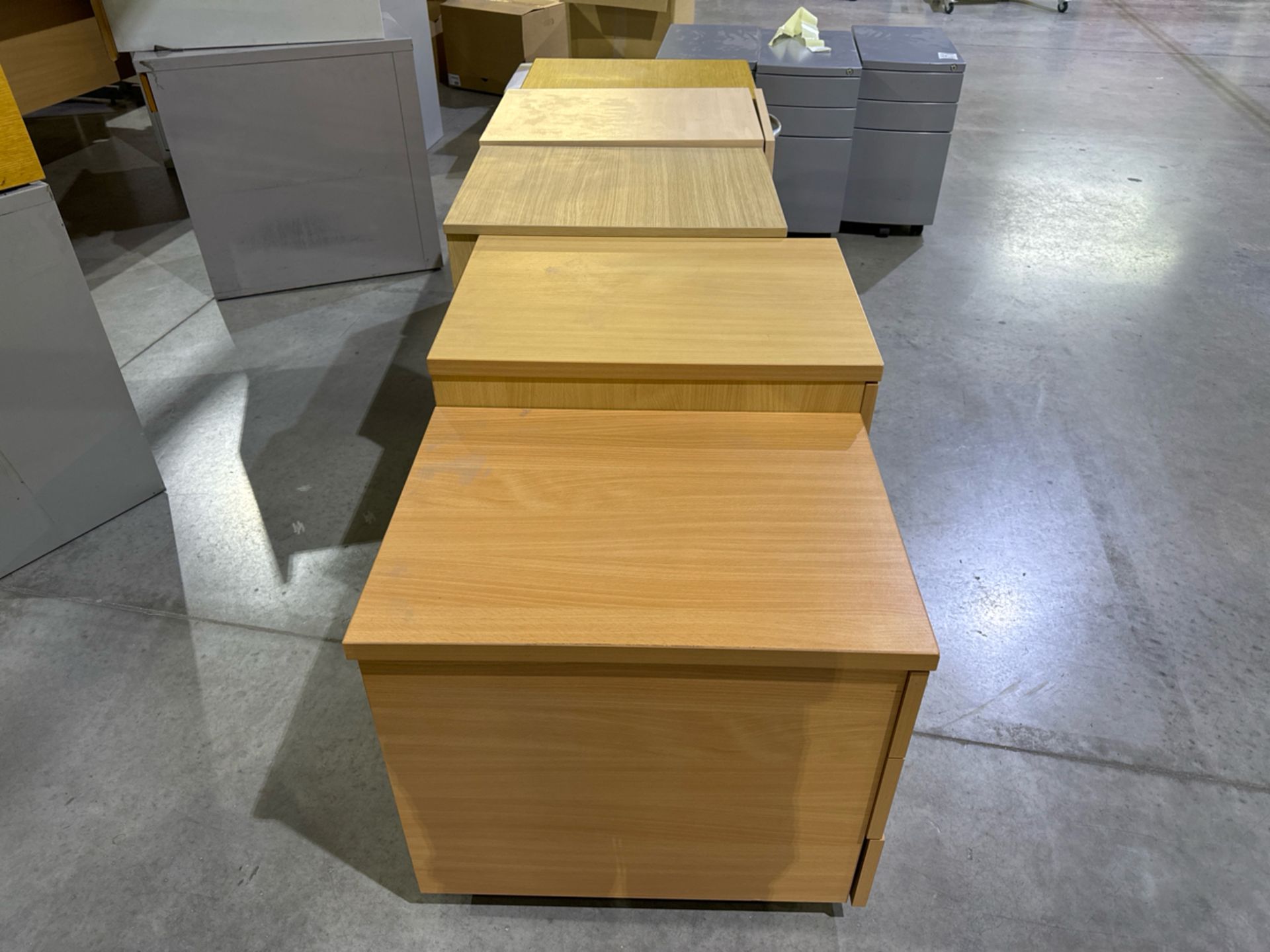 Wooden Drawer Units x5 - Image 5 of 5