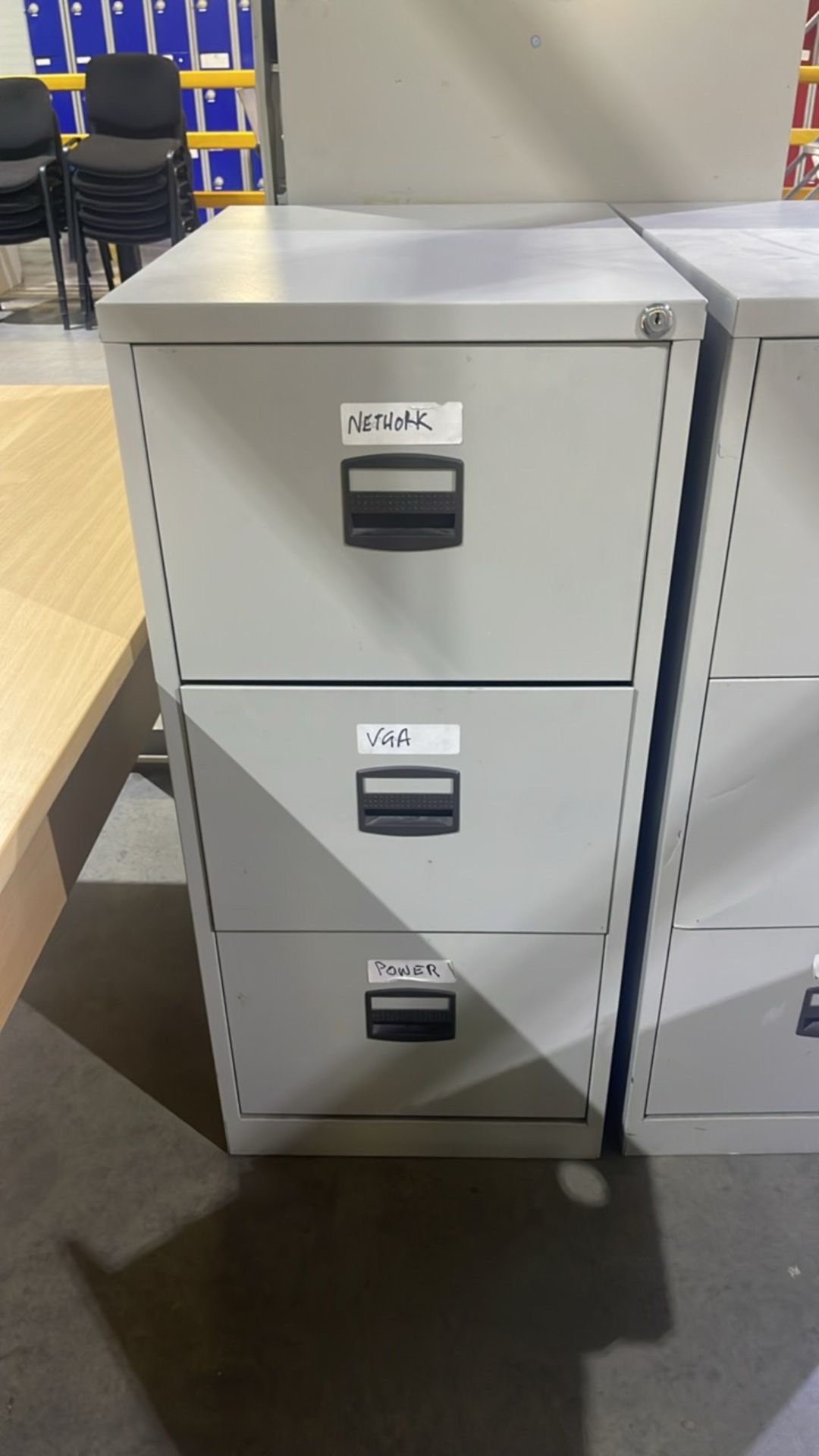 Metal Filing Cabinets x3 - Image 2 of 5