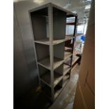 ref 684 - Grey Metal Boxed Shelving