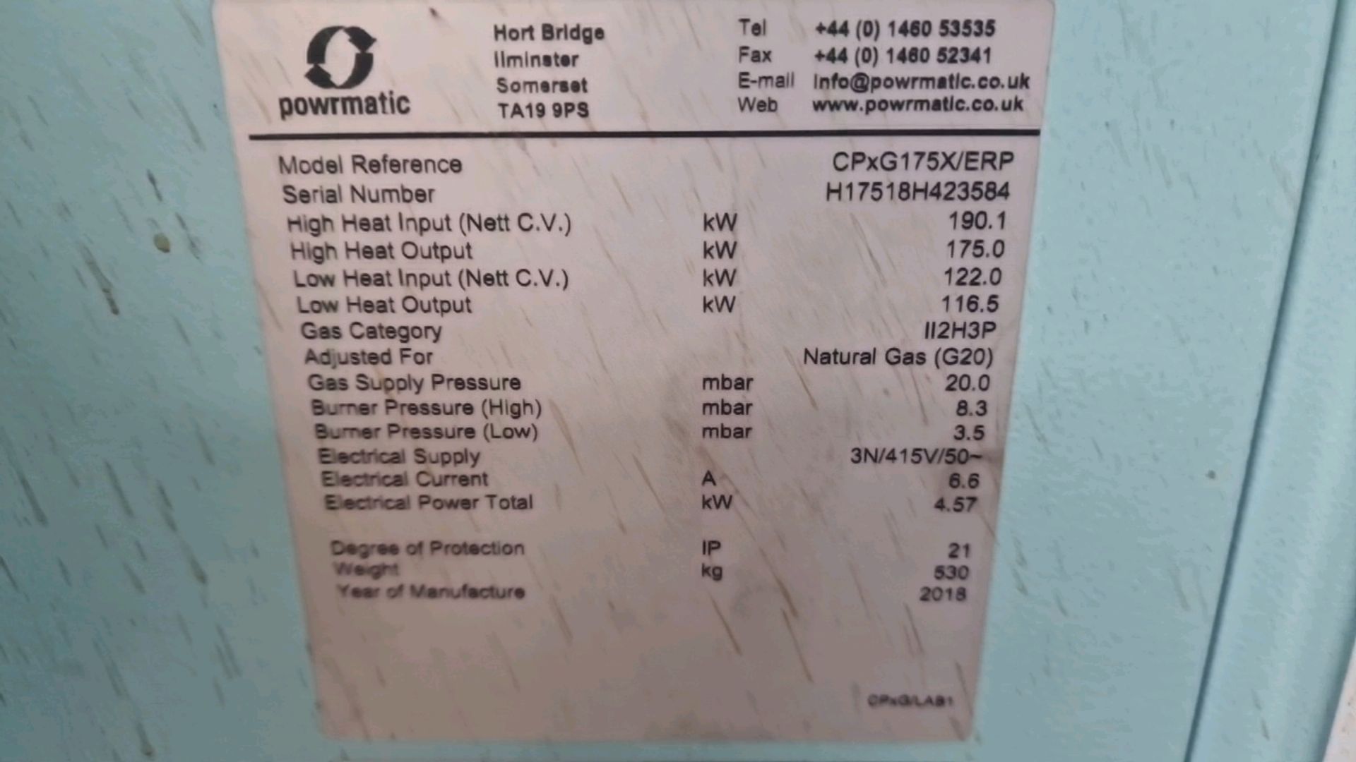 Powrmatic Industrial Heating Unit - Bild 3 aus 14