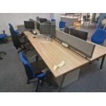 ref 237 - Double Tables x3 & Chairs