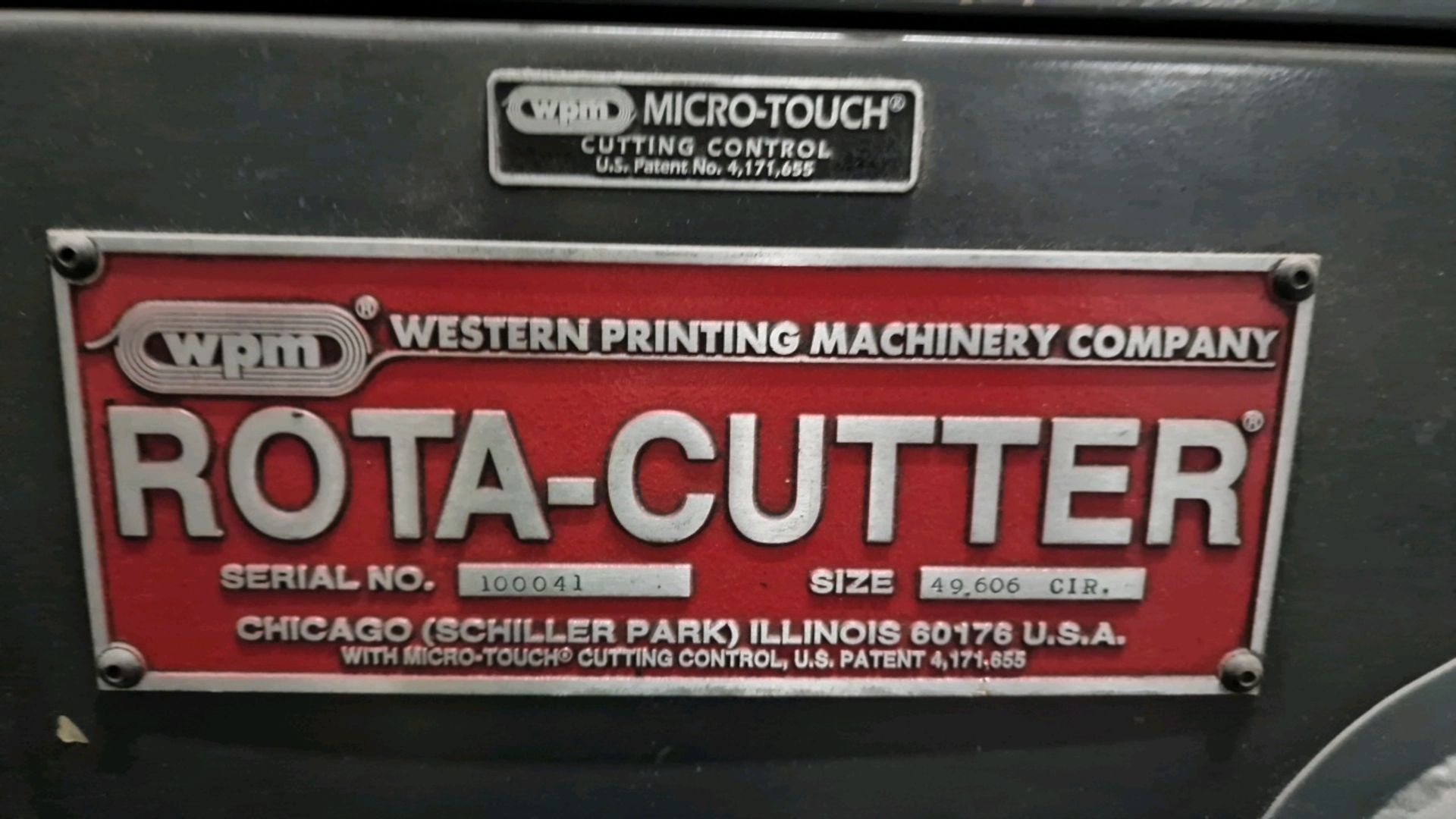 WPM Rotary Die Cutter - Image 5 of 13
