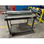ref 580 - Metal Mobile Work Bench with Vice