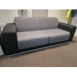 ref 49 - Black & Grey Sofa