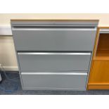 ref 306 - Bisley 3 Draw Filing Cabinet