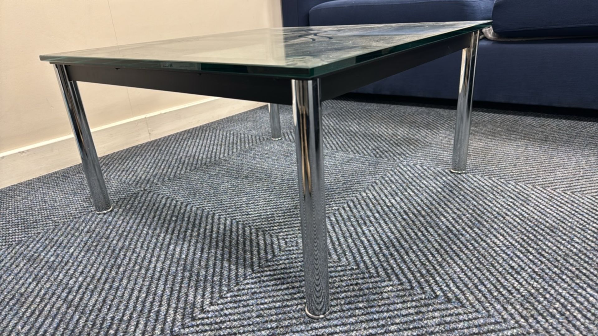 ref 297 - Square Glass Coffee Table - Image 3 of 3