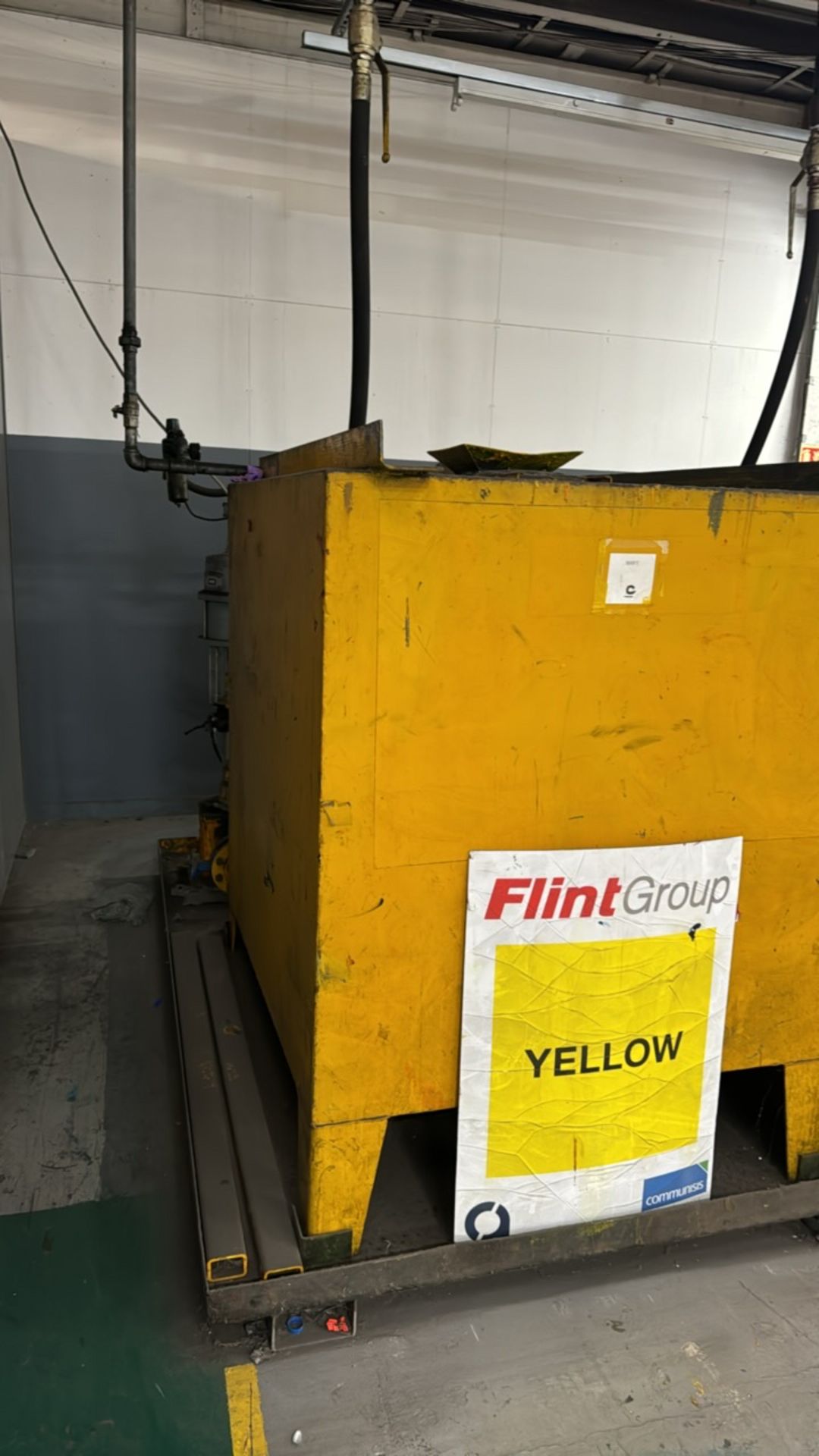 ref 679 - Yellow Metal Ink Bin - Image 3 of 4