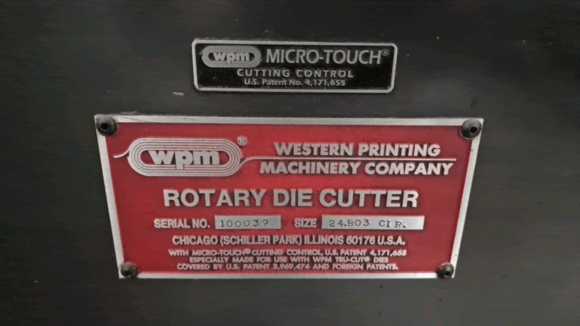 WPM Rotary Die Cutter - Image 5 of 8