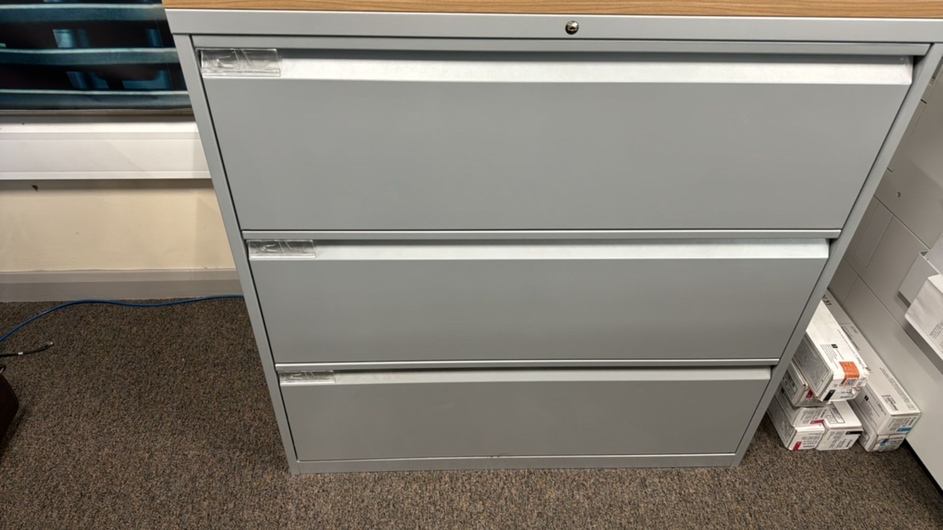 ref 214 - Bisley 3 Drawer Filing Cabinet - Image 3 of 4