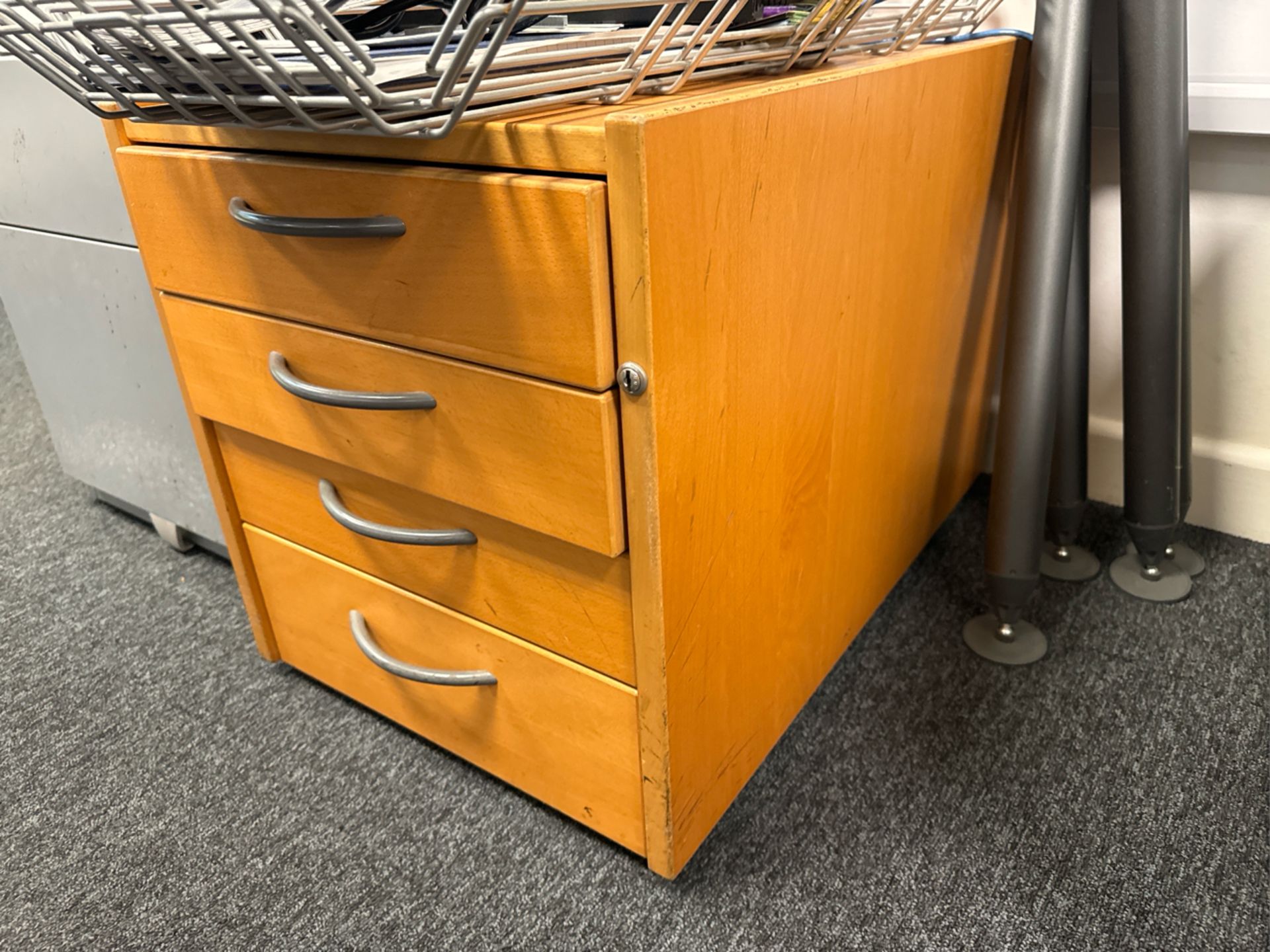 ref 187 - Wooden Under Desk Drawers x3 - Image 2 of 5