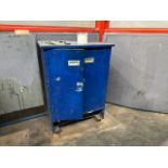 ref 605 - Blue Wooden Storage Cabinet