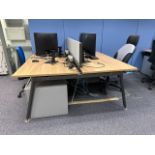 ref 247 - Double Tables x2 & Chairs