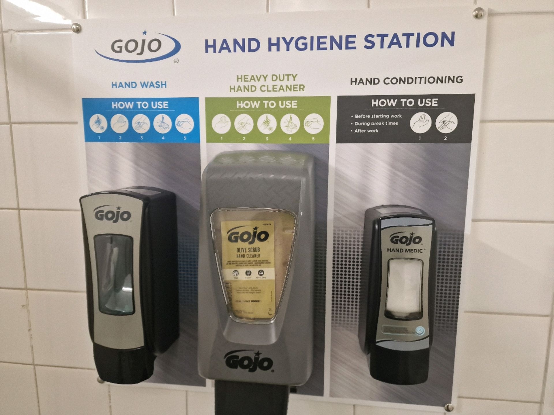 ref 907 - Gojo Hand Hygiene Station