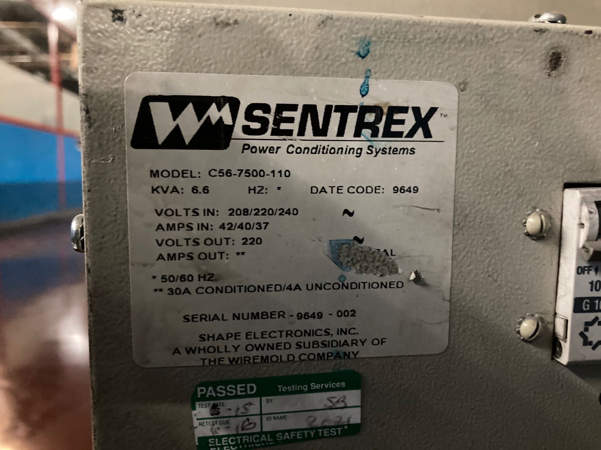 Sentrex Power Conditioning Unit - Image 3 of 3
