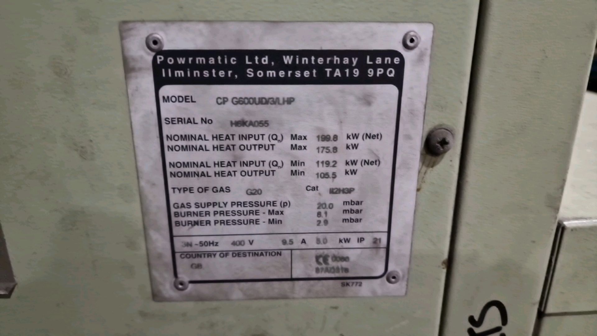 Powrmatic Industrial Heating Unit - Image 10 of 13