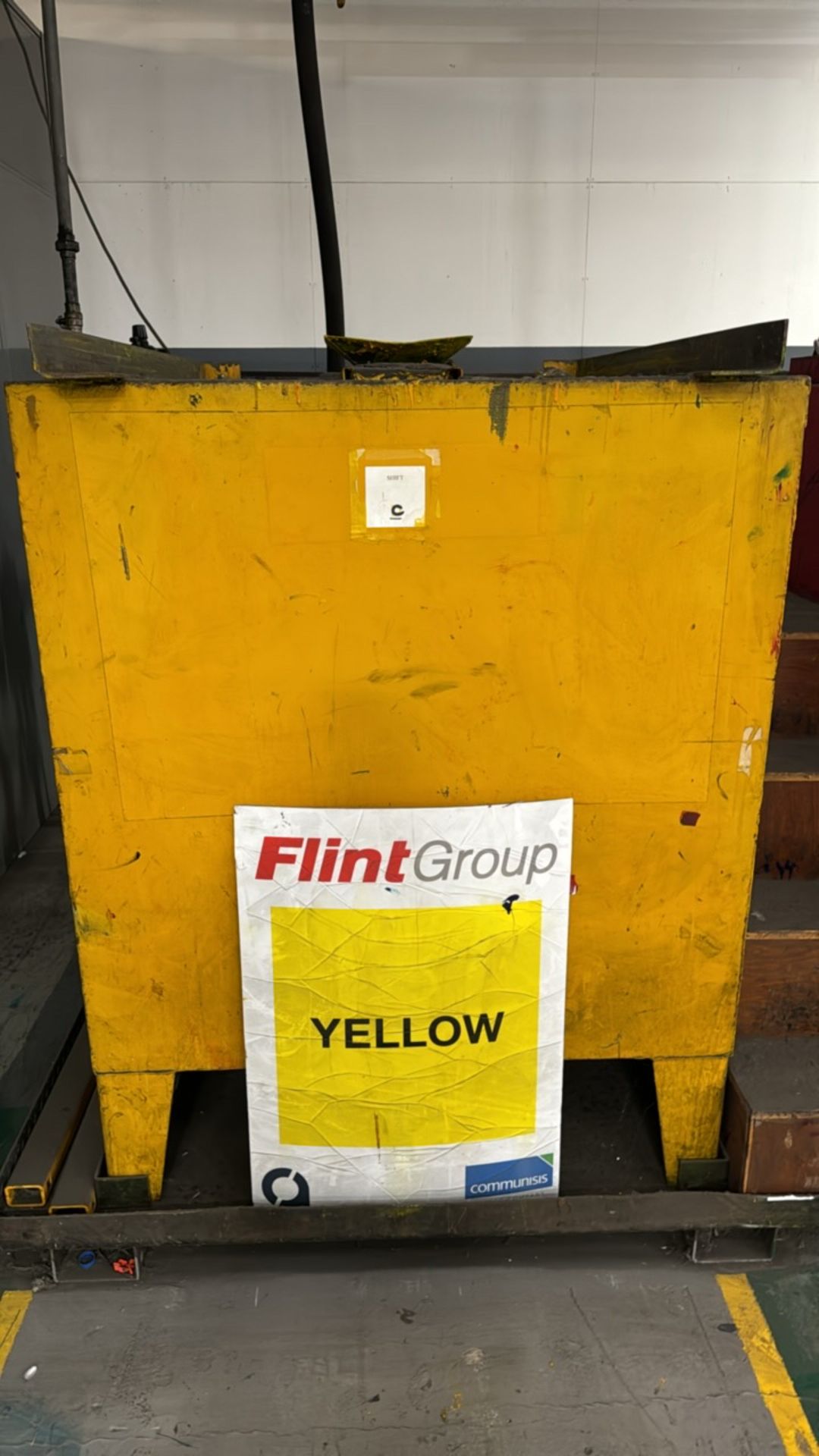 ref 679 - Yellow Metal Ink Bin - Image 2 of 4