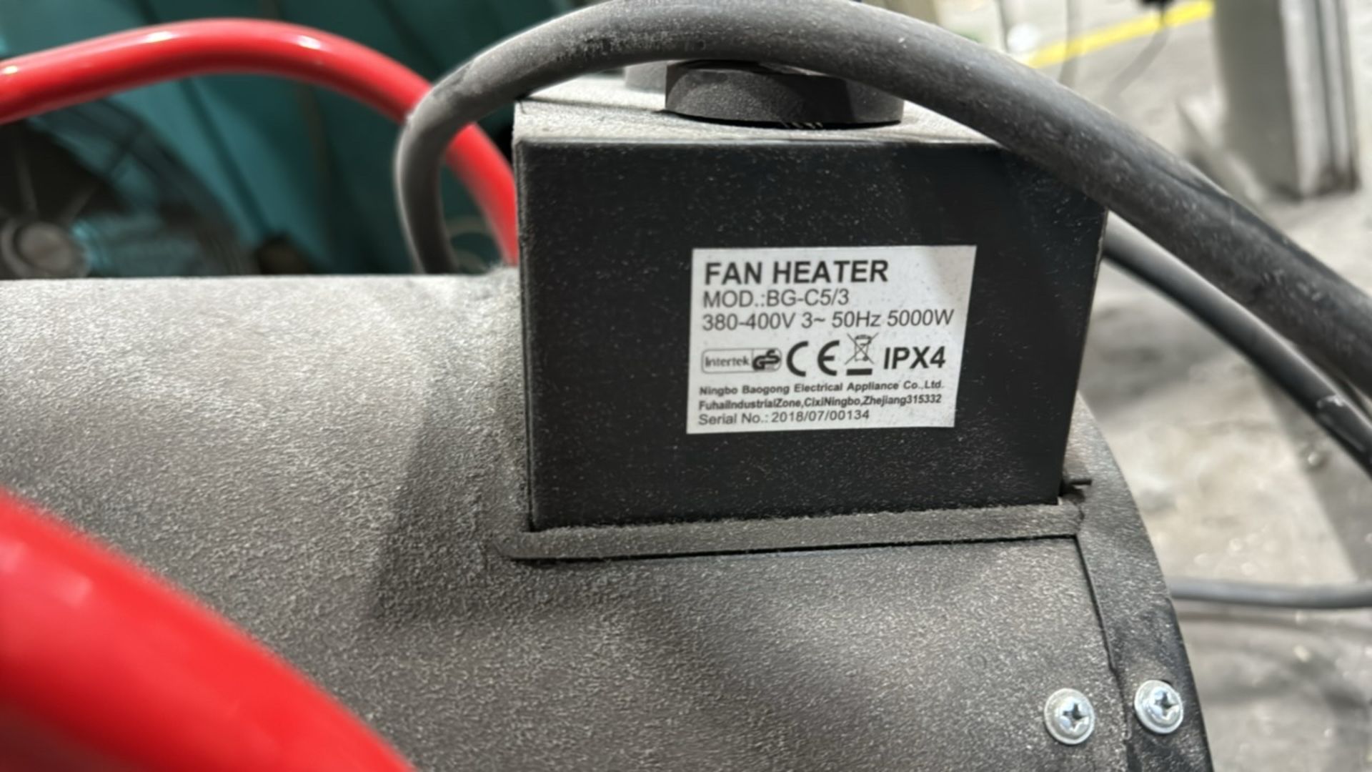 ref 595 - RS Pro Portable Heater - Image 4 of 4