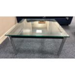 ref 297 - Square Glass Coffee Table