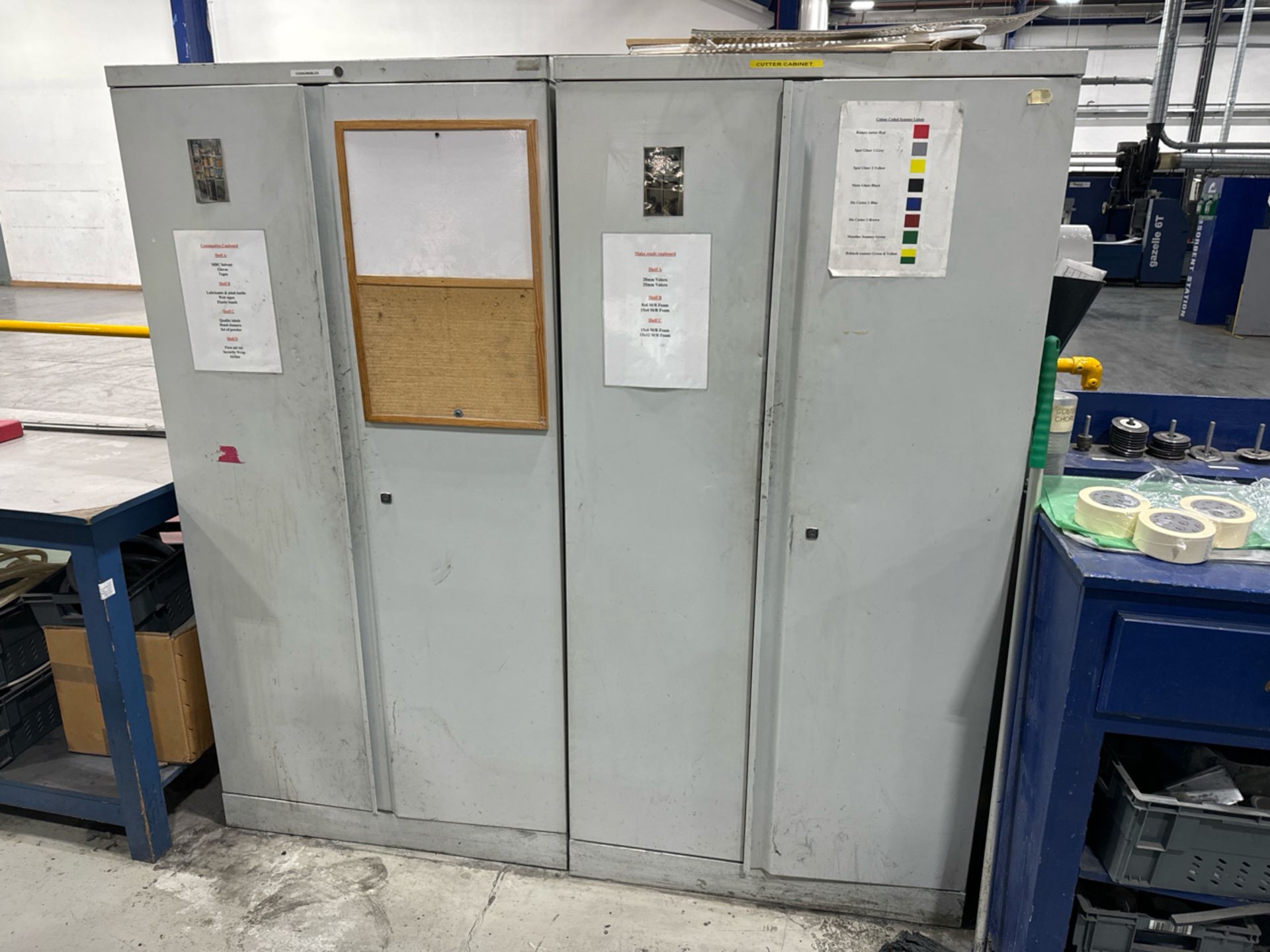 ref 567 - Metal Storage Cabinets x2