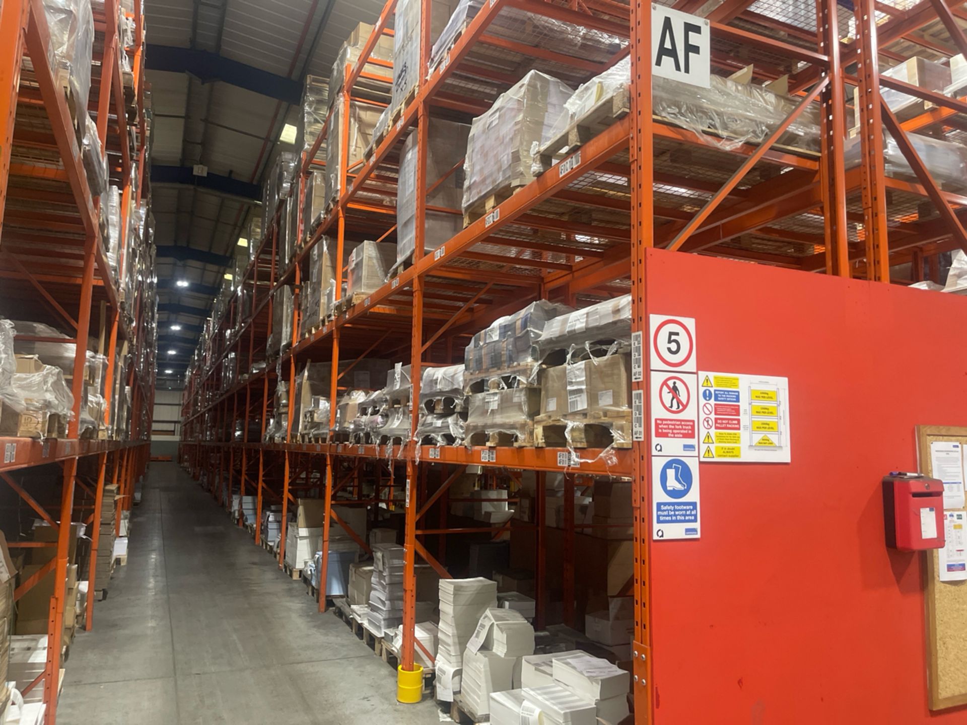 ref 4 - 23 Bays Of Boltless Pallet Racking