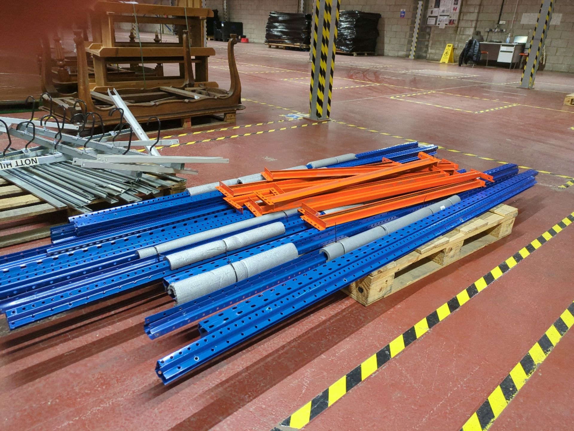 Assorted Racking Components Orange & Blue - Image 3 of 3