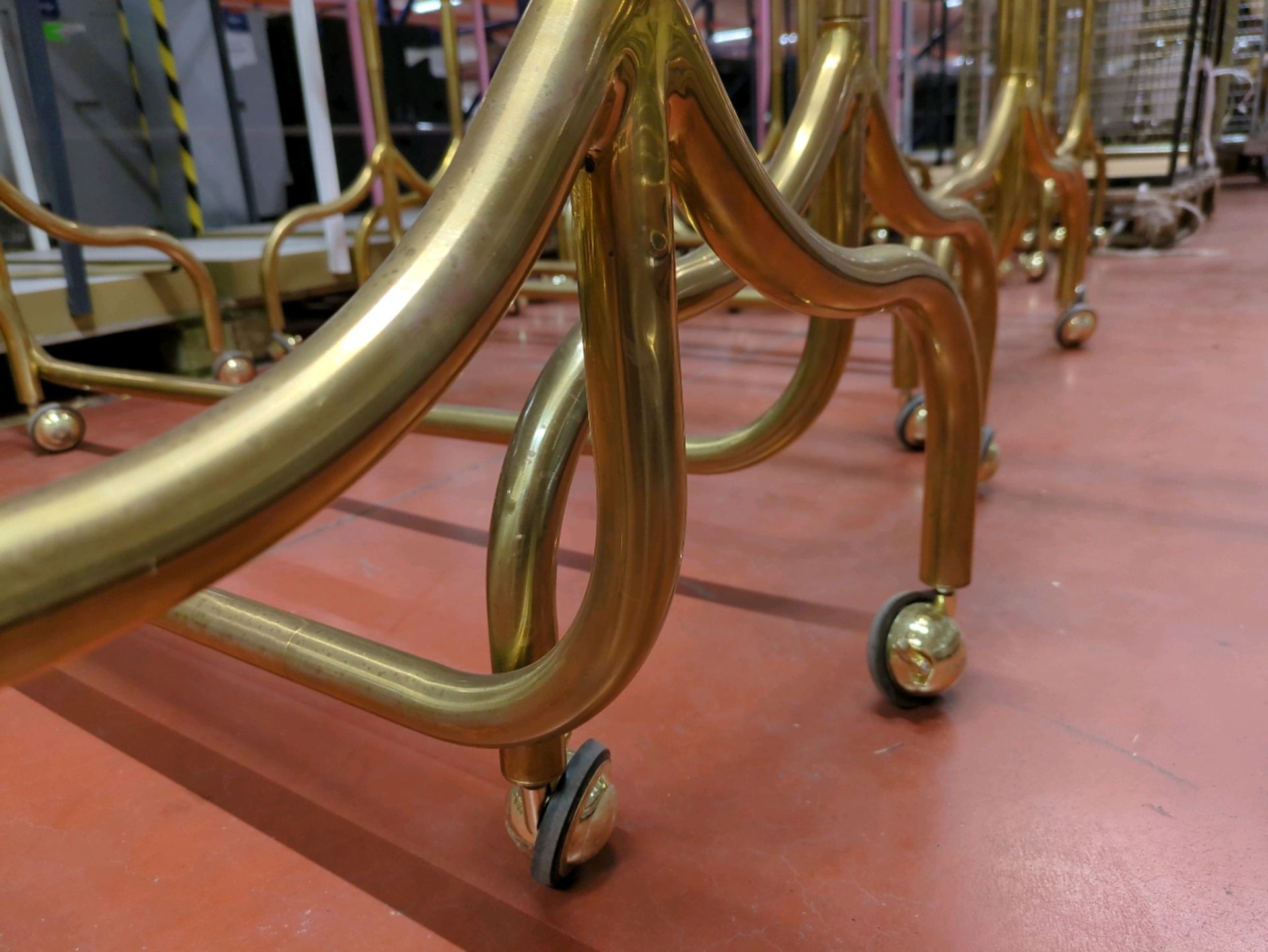 2 x Brass Effect Clothes Rails - Image 3 of 5