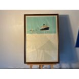 (ref 17) Boat Artwork Print