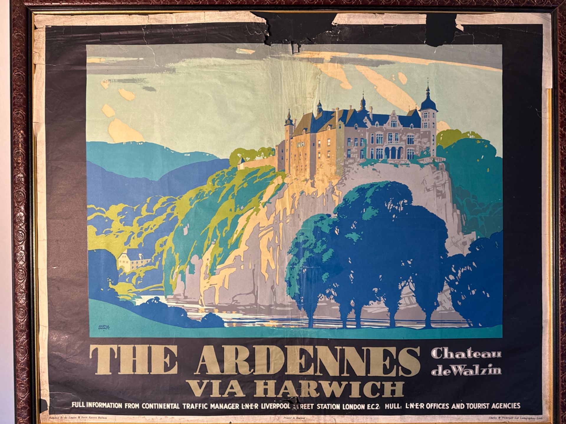 (ref 16) The Ardennes Artwork Print - Image 2 of 5