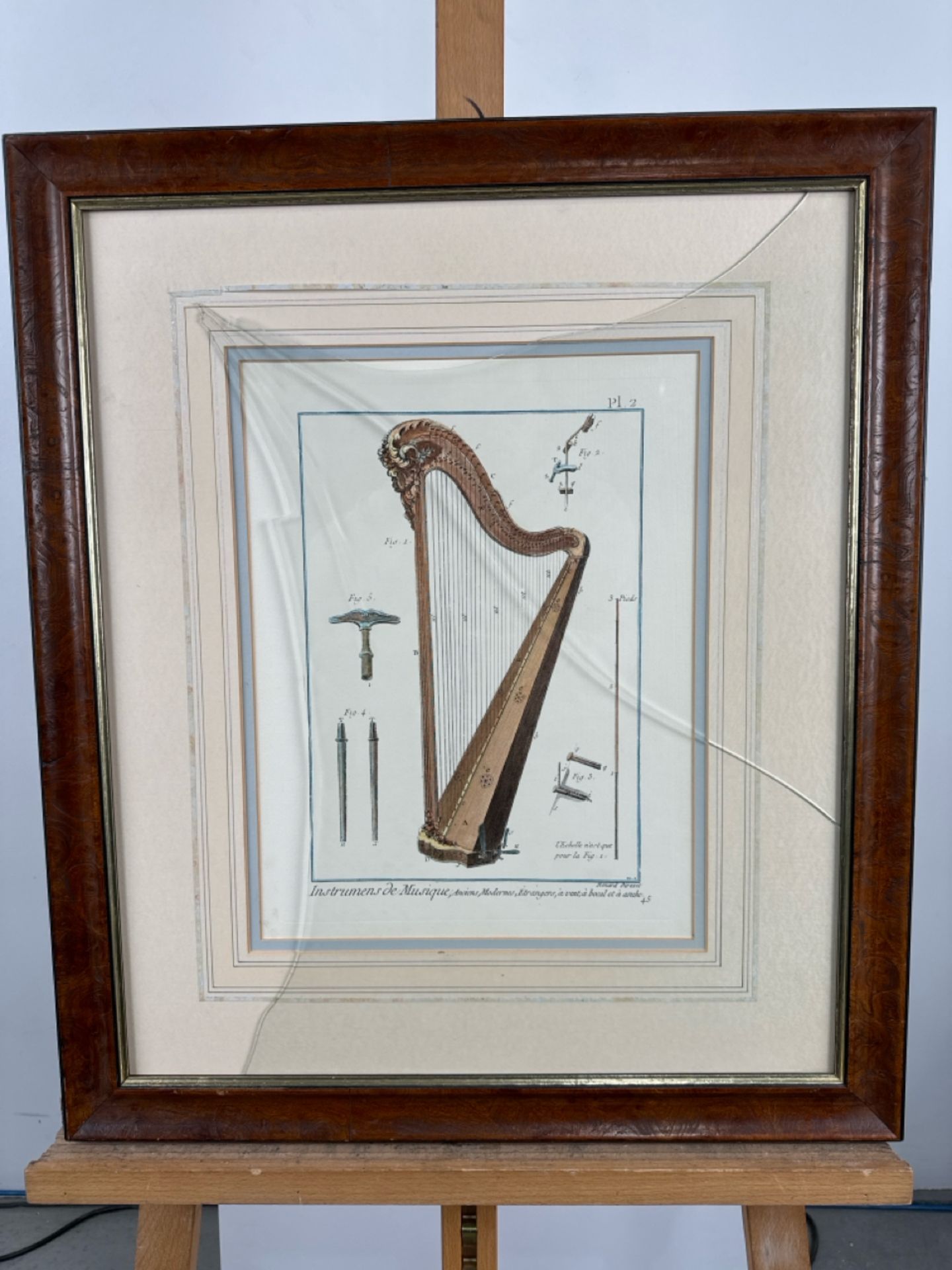 Harp Artwork Print - Image 2 of 2