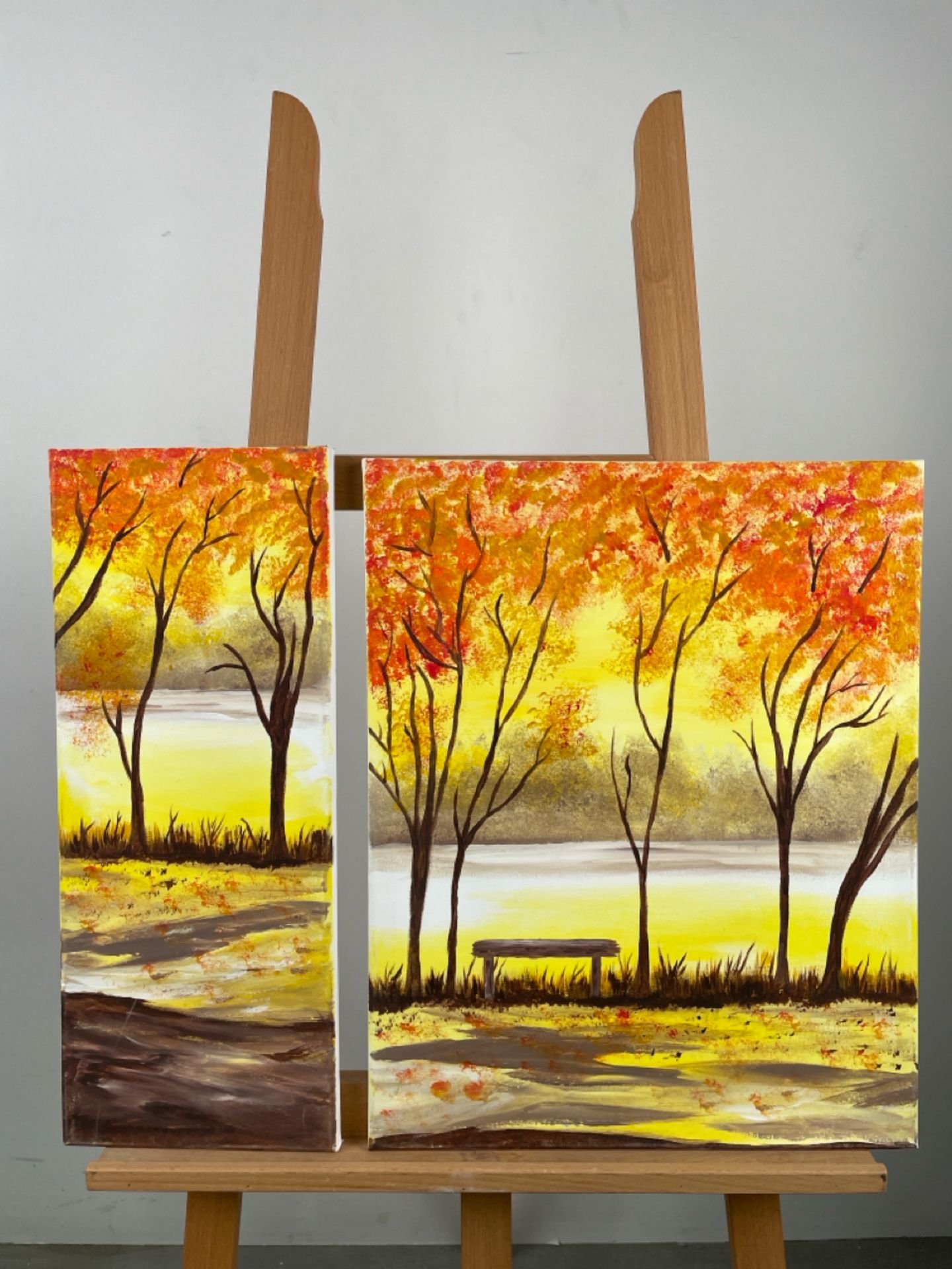 Artwork canvas paintings x 2