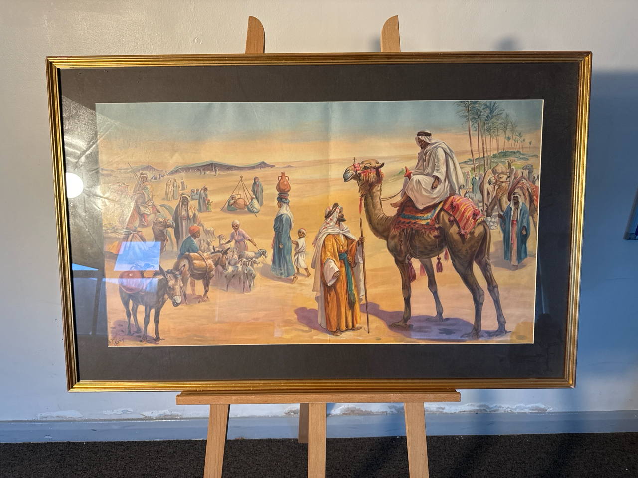 (ref 23) Camel and Desert Artwork Print