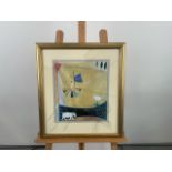 Artwork - Boat On A Yellow Sea Print