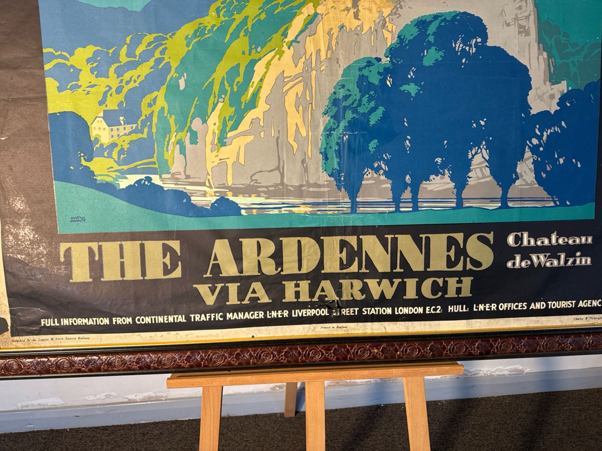 (ref 16) The Ardennes Artwork Print - Image 4 of 5