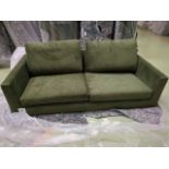 Jude 3 Sofa In Green Velvet