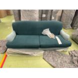 Snowdrop 3 Seat Sofa In Evergreen Brushed Linen Cotton