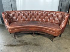 Leather Crescent Sofa From Marcus Wareing Restaurant