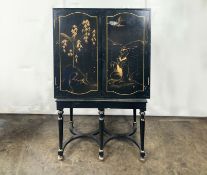 Antique Oriental Design Cabinet